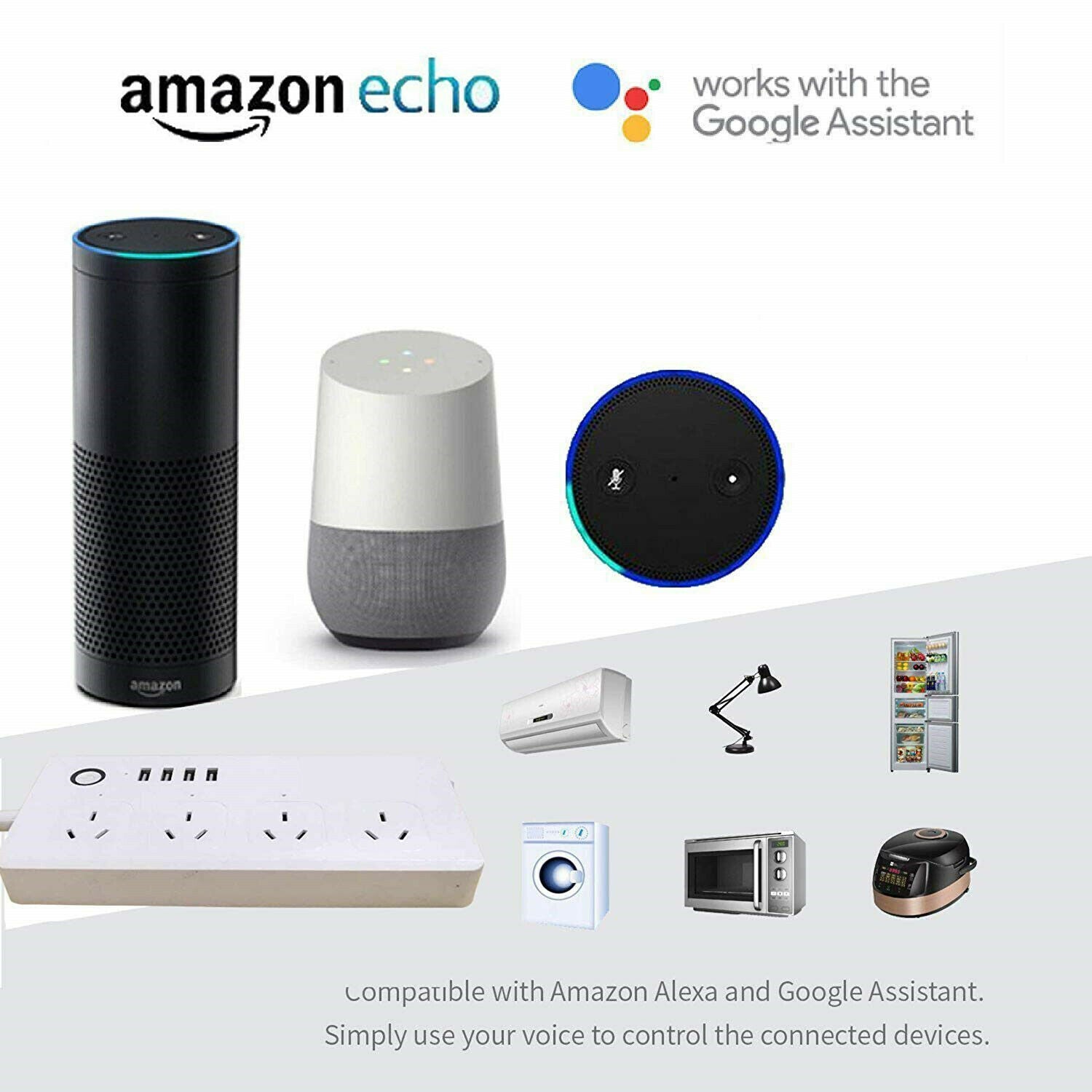 Tuya Smart Power Strip with 4 Outlets 4USB Ports,Australia Smart Power Bar Multiple Outlet Extension work with Alexa and Google Tuya Smart Power Strip with 4 Outlets 4USB Ports,Australia Smart Power Bar Multiple Outlet Extension work with Alexa and Google